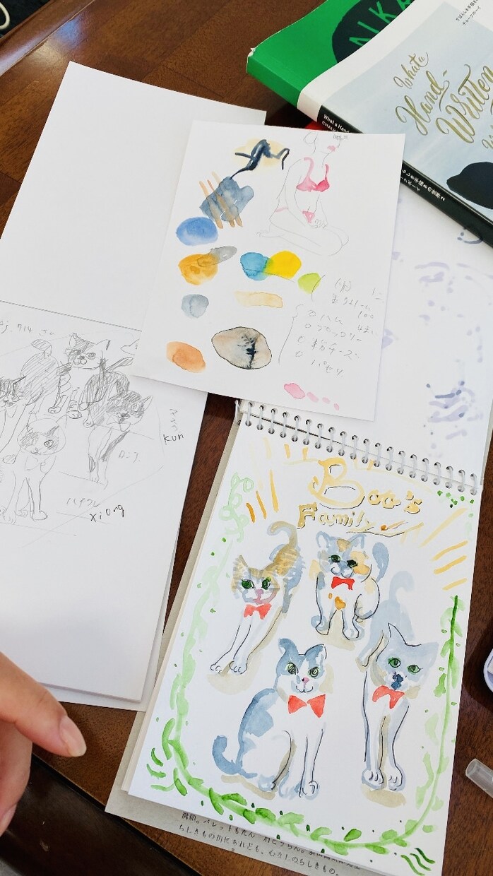 子供イラスト似顔絵、SNS用挿絵描きます ペンと色鉛筆や水彩で味のあるタッチでほのぼのイラスト イメージ5