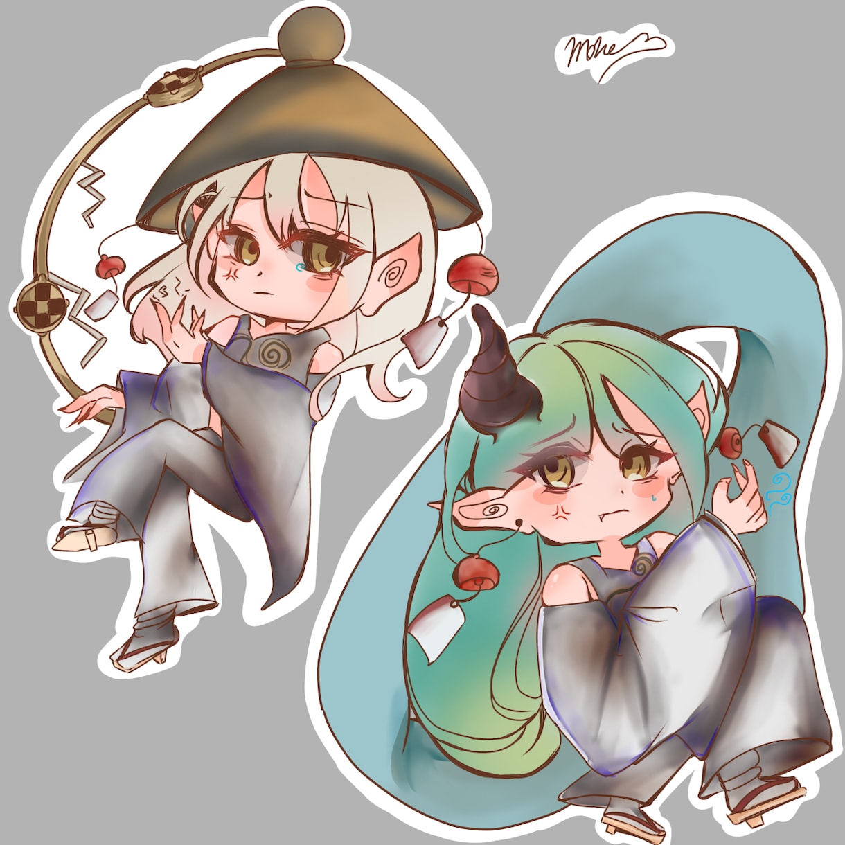 アイコン、ヘッダー画像、キャラデザ作成します アニメイラストのようなイラストを描きます♪ イメージ2
