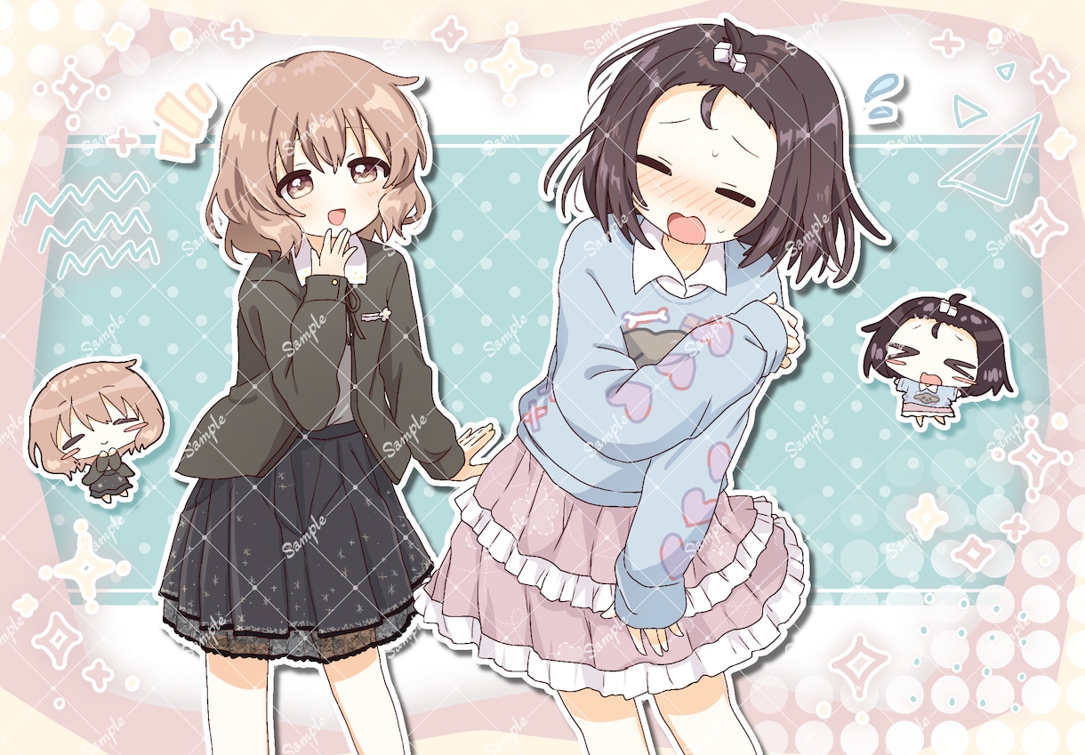 萌えかわいい！一枚絵/イラストをお描きします 多用途に使えるかわいいビジュアルのイラストです！ イメージ6
