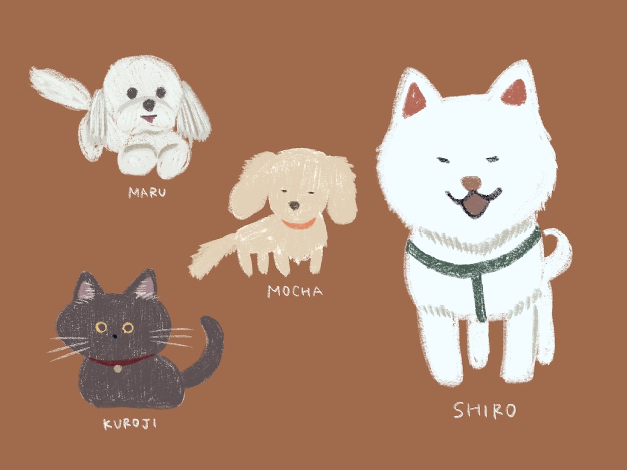 あなたの家族やうちの子のイラスト描きます ゆるゆるでかわいいイラストはいかがですか？ イメージ4