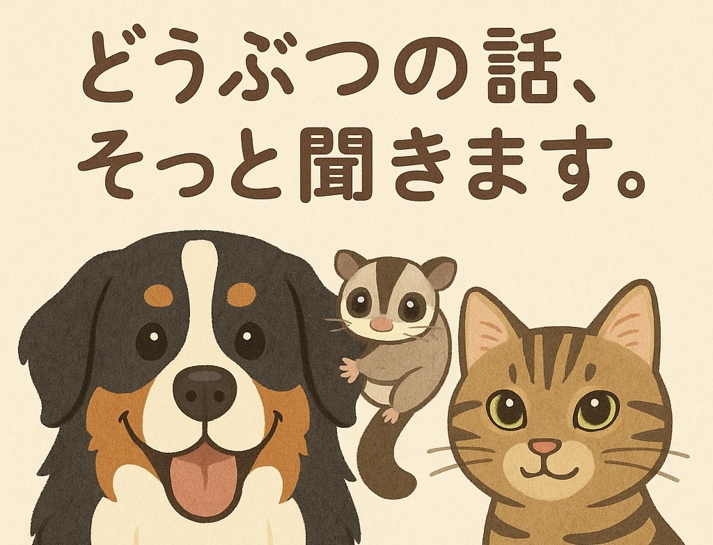 テキストで、動物の話しそっと聞きます 文字でゆっくり綴る、動物の話をそっと聞きます イメージ1