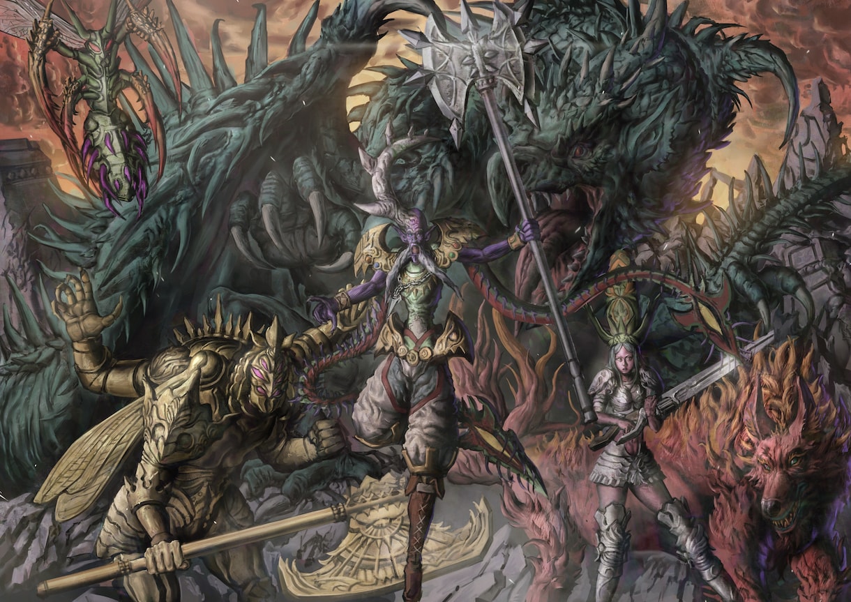 MAKING ILLUSTRATION　挑戦します 40時間をかけた厚塗り系リアルゲームイラスト イメージ2