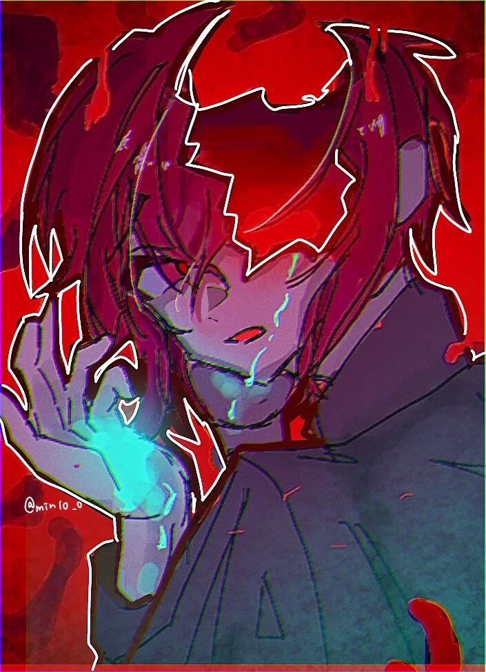 歌みた、mv用|雰囲気を感じられるイラスト描きます 可愛いから不穏まで、幅広く描けます。 イメージ2