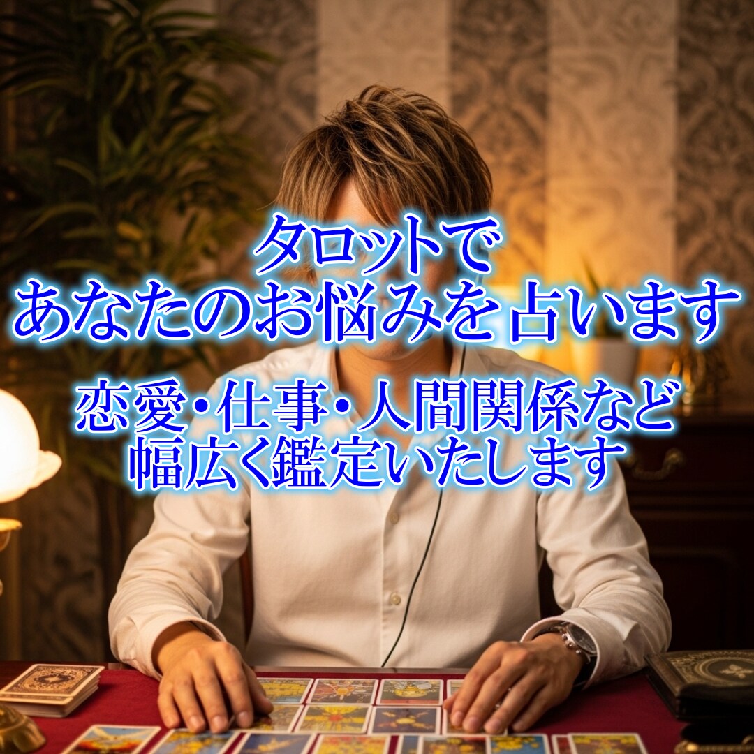 タロットであなたのお悩みを占います 恋愛・仕事・人間関係など幅広く鑑定いたします イメージ1