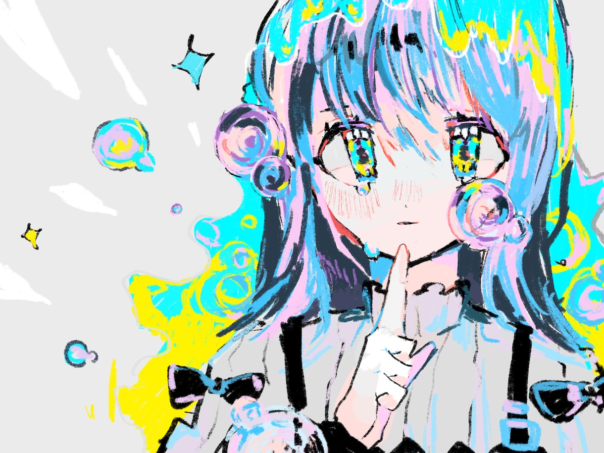 女性のイラストを描きます アイコンか一枚絵を描きます！！ イメージ4