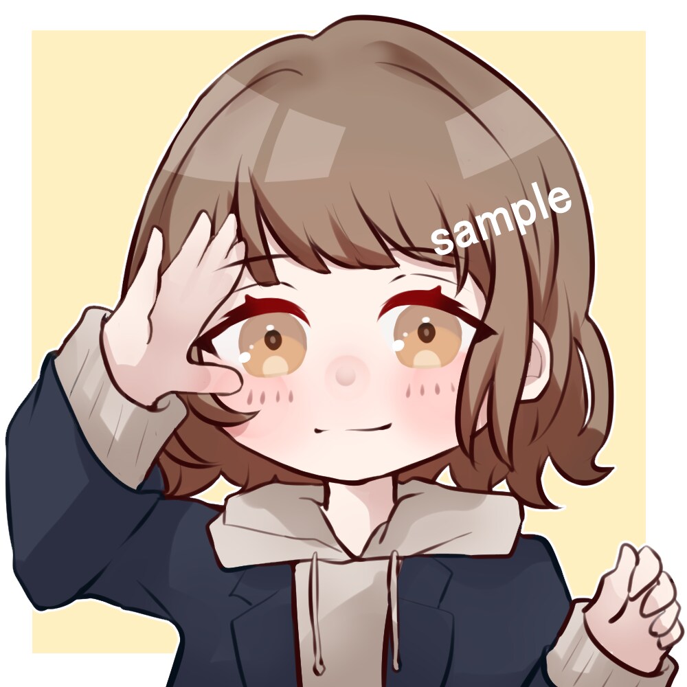 かわいいミニキャラアイコン制作します Twitter、YouTube、他SNSなど使用可能です！ イメージ2