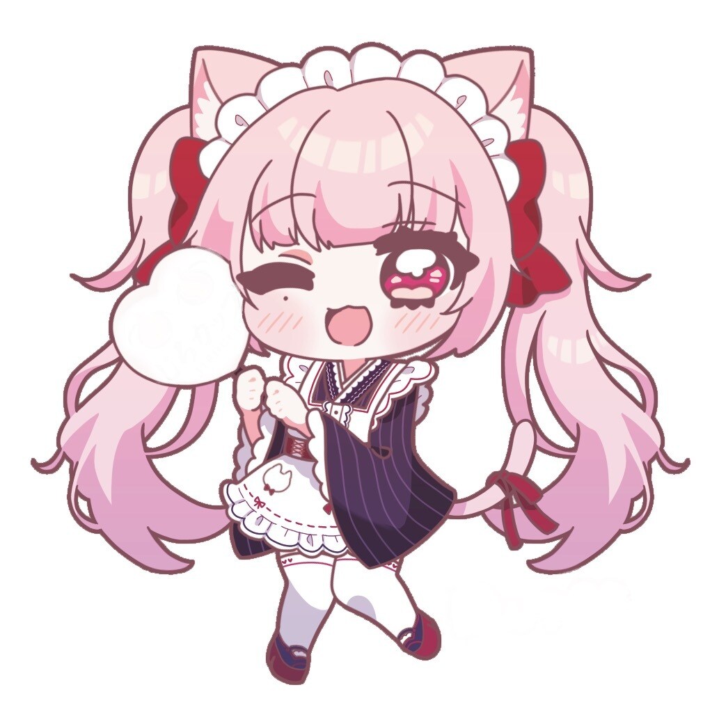 可愛い絵柄のアイコン・ミニキャライラスト描きます キラキラした少女のイラストが得意です。商用利用料込。 イメージ5