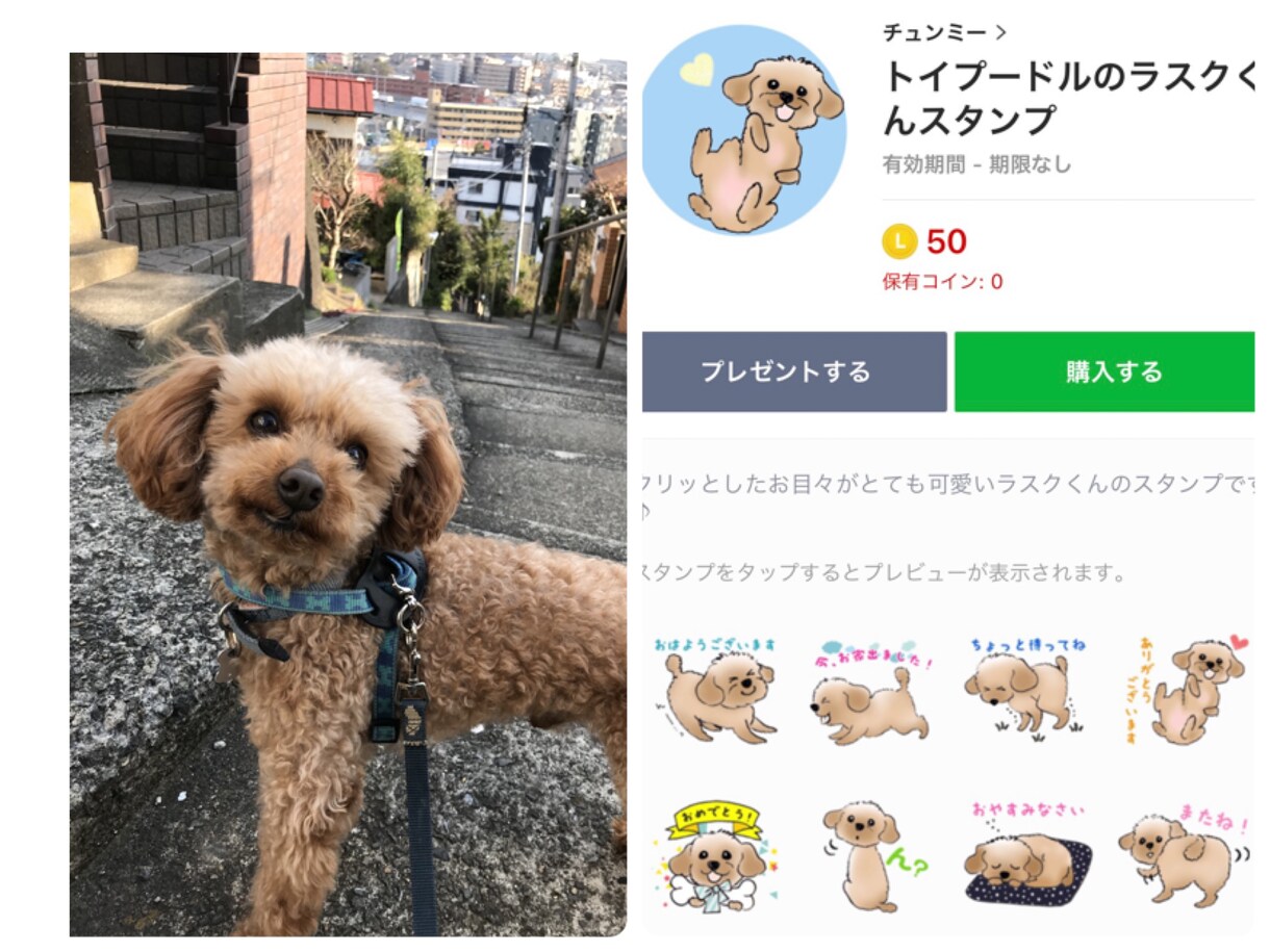 愛犬(ペット)の似顔絵LINEスタンプ作ります 写真を見ながら丁寧に描きます！世界に一つのオリジナル♪ イメージ4