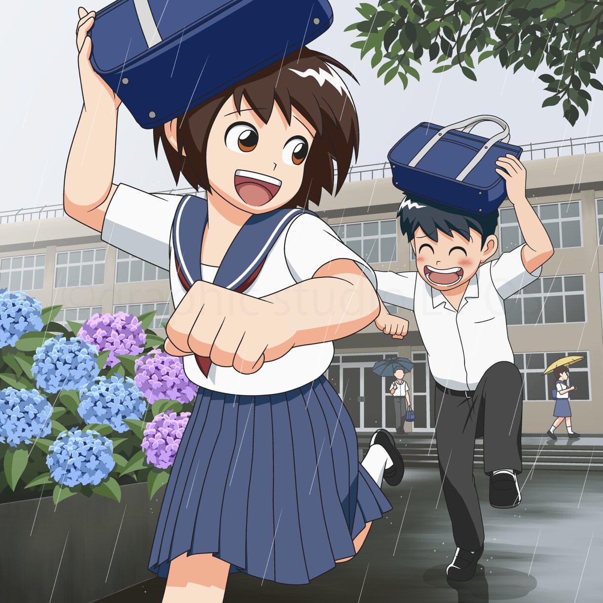 動きを感じる表現・構成でイラストを制作します アニメーションとデザインのノウハウを融合させて制作します！ イメージ10