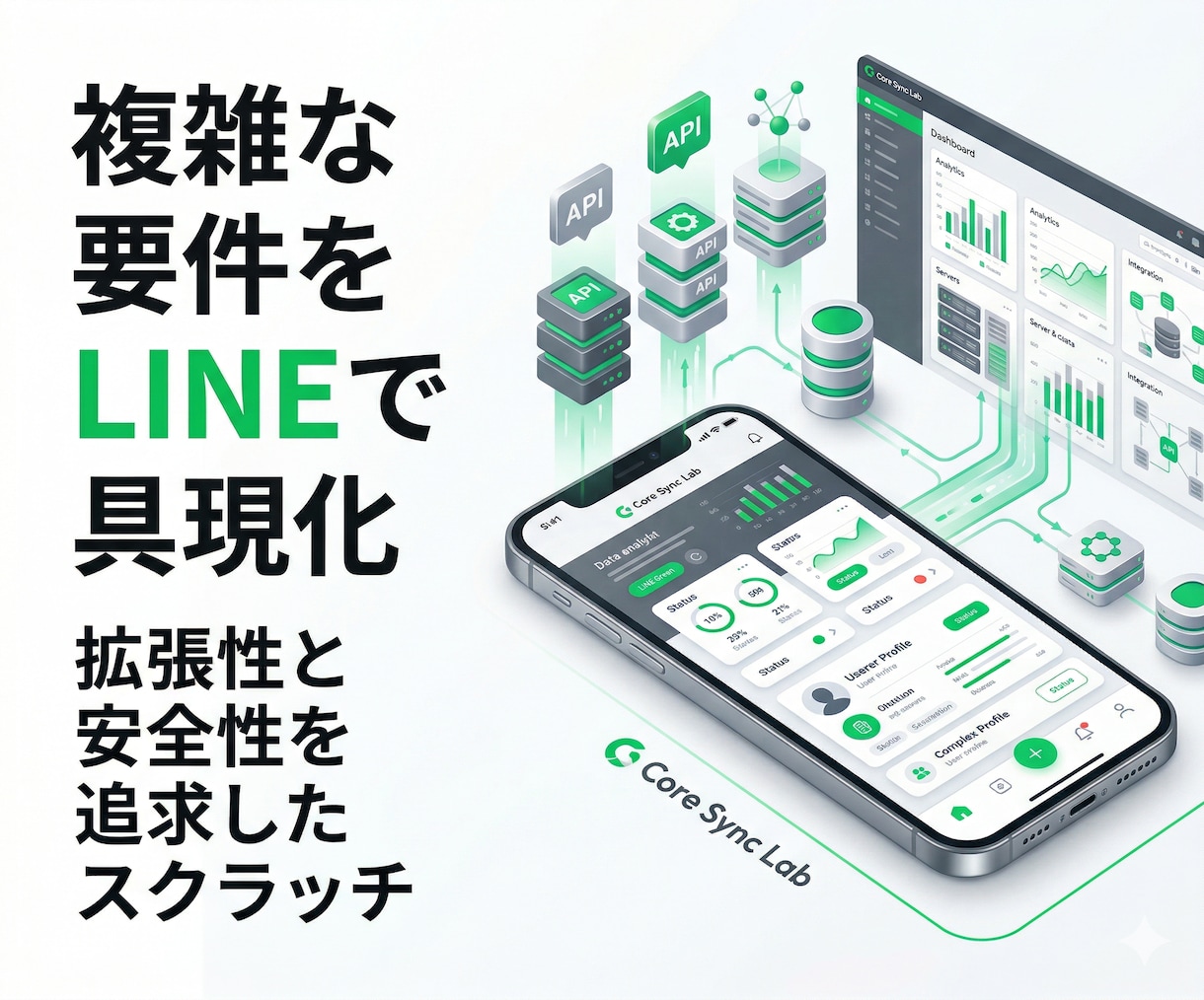 高度なLINEアプリをフルスクラッチで作ります 最新のNext.jsで構築！大規模・複雑要件もLINEで実現 イメージ2