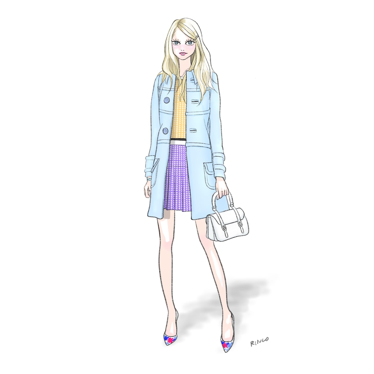 ファッション・アート寄りな全身イラスト描きます アパレルや化粧品用のリーフレットやWEB、LPなどに イメージ3