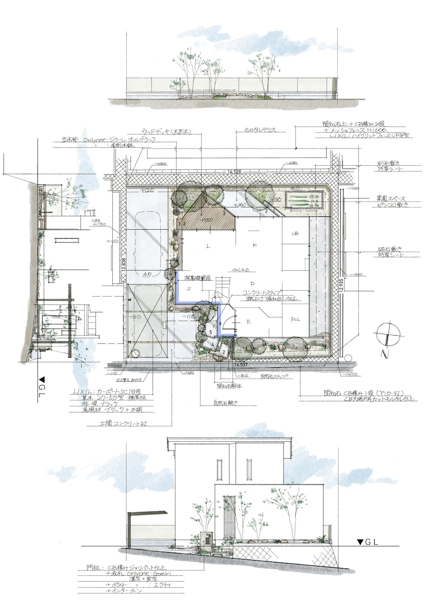洗練された感性で描く上質な外構図をご提案します プロの技で住まいの魅力を最大限に引き出すエクステリアをご提案 イメージ1