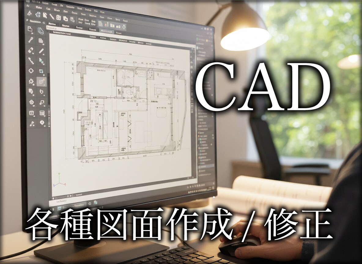 各種図面作成/修正等承ります 各種申請、人手不足、プレゼン資料の作成等 イメージ1