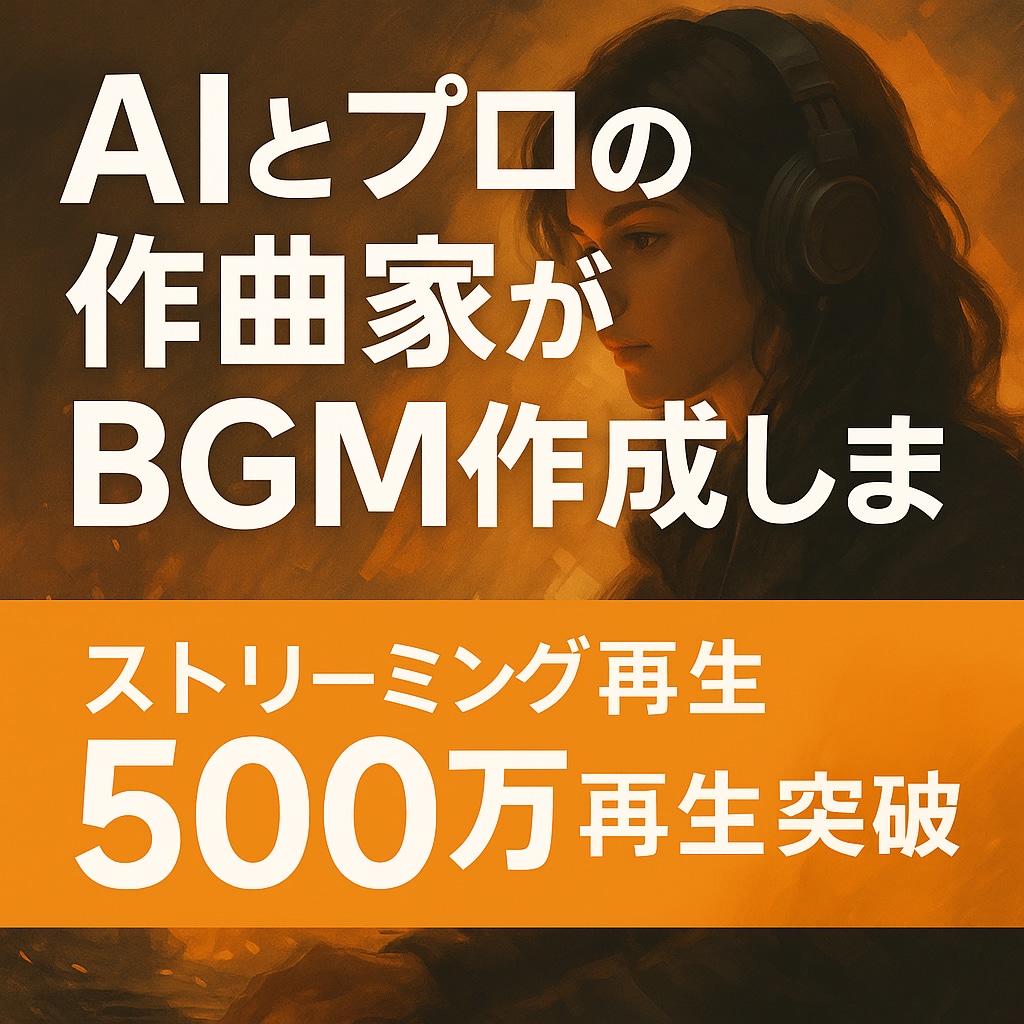 AI × 作曲家 が用途に最適なBGMを制作します AI×プロの商用向け高品質BGM制作 イメージ1