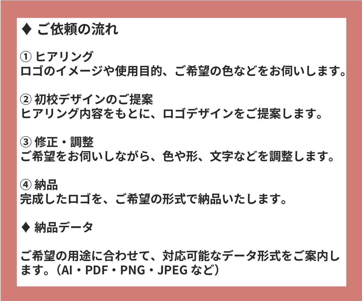 想いに寄り添う、オリジナルロゴを制作します お店やブランドの魅力を伝えるロゴを制作します イメージ9