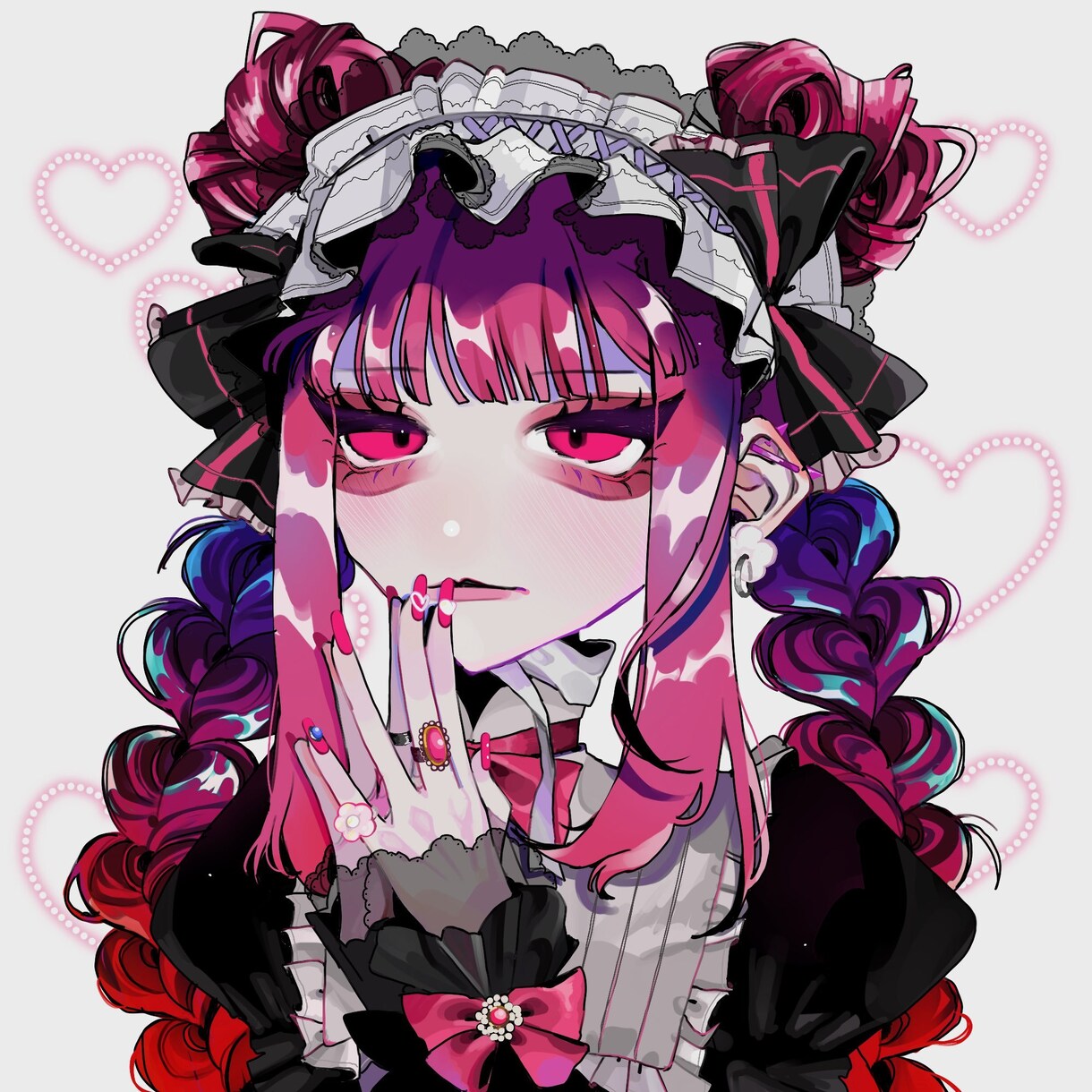 曲の一枚イラスト描きます やみかわ系です！サムネイラスト対応できます！ イメージ2