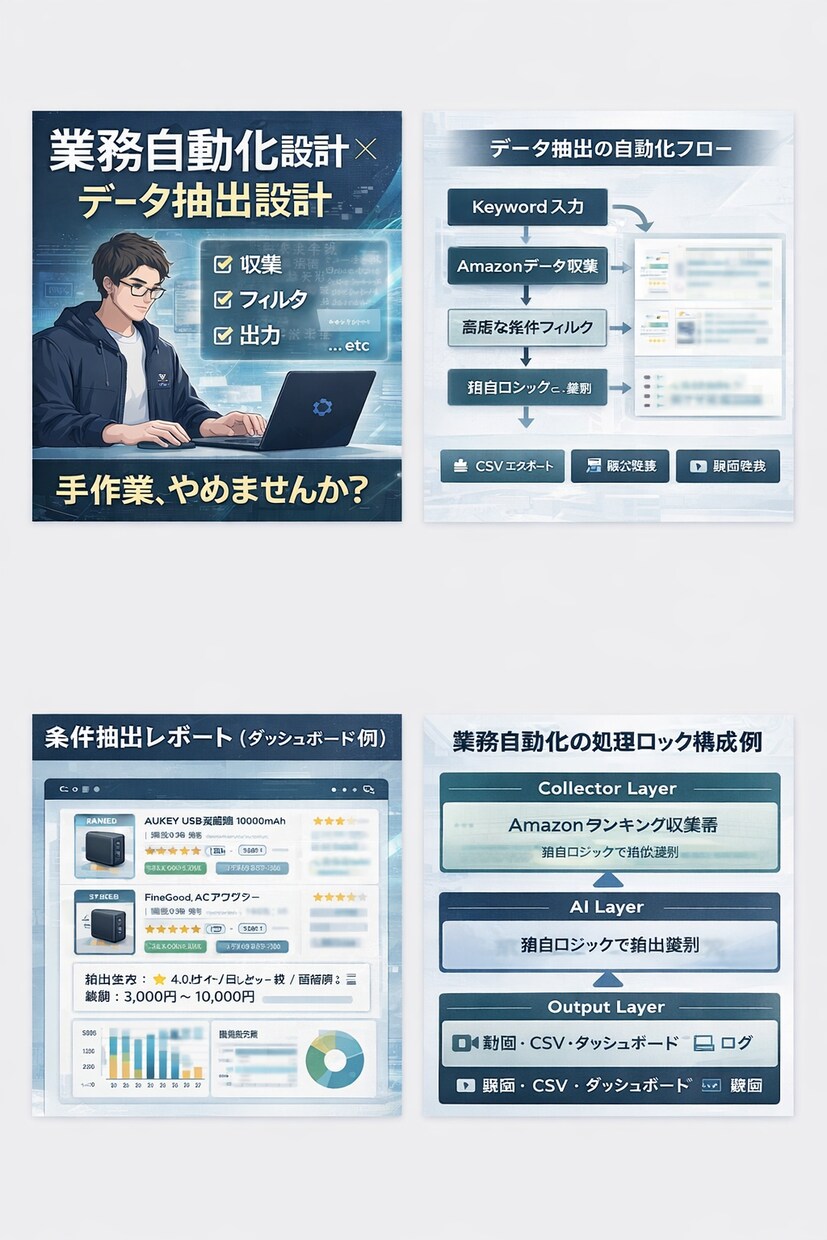 EC・物販の業務自動化を設計から構築まで対応します 物販・EC事業の業務効率化を支援します イメージ1