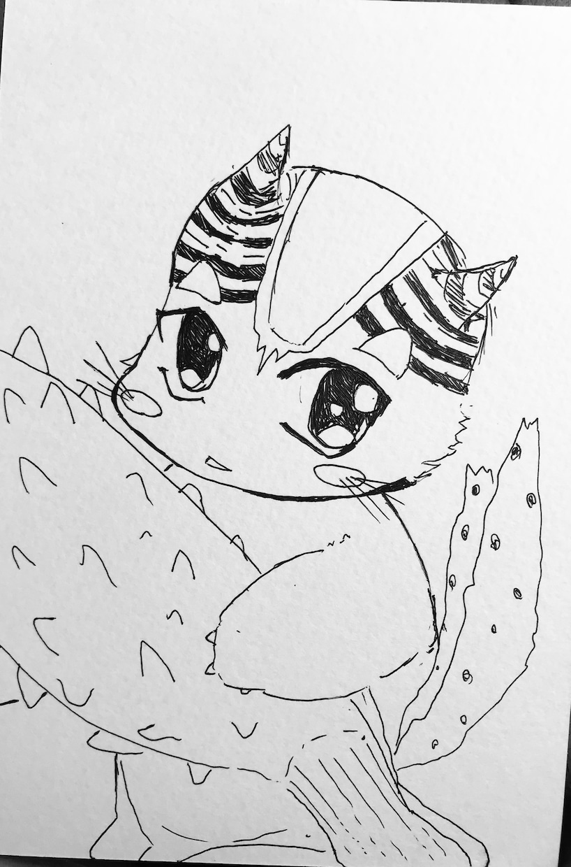 ボールペンイラスト描きます 塗り絵にして遊んだり、眺めてぼーっとしたりできます。 イメージ2
