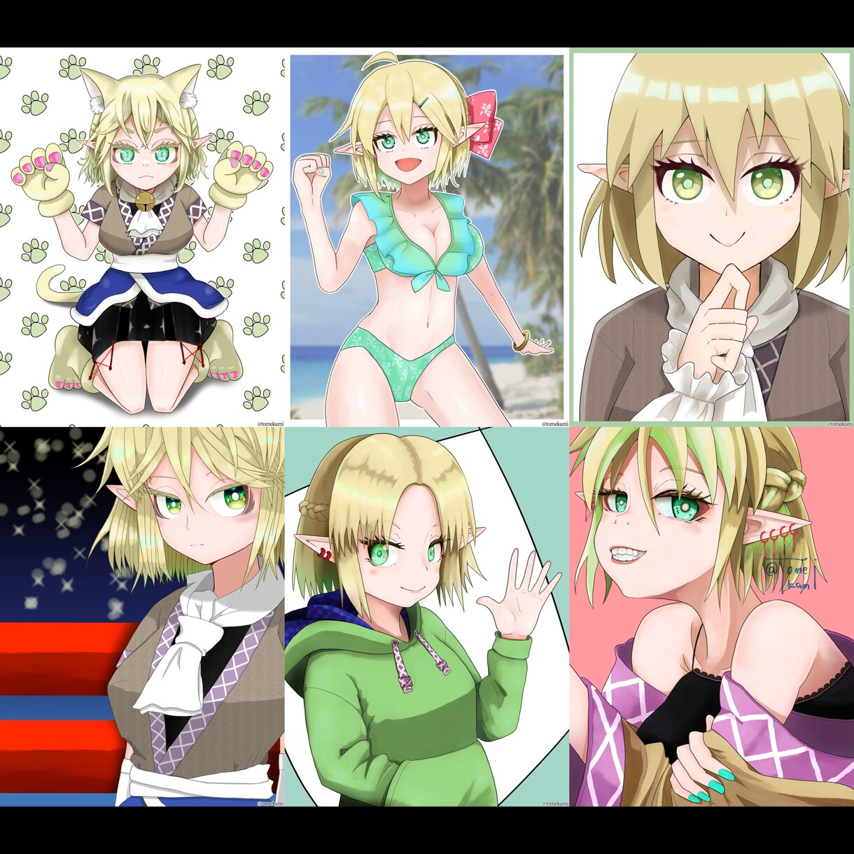 アイコン、立ち絵、三面図までキャライラスト描きます オリジナルから版権まで、あなた好みのキャライラスト描きます イメージ7