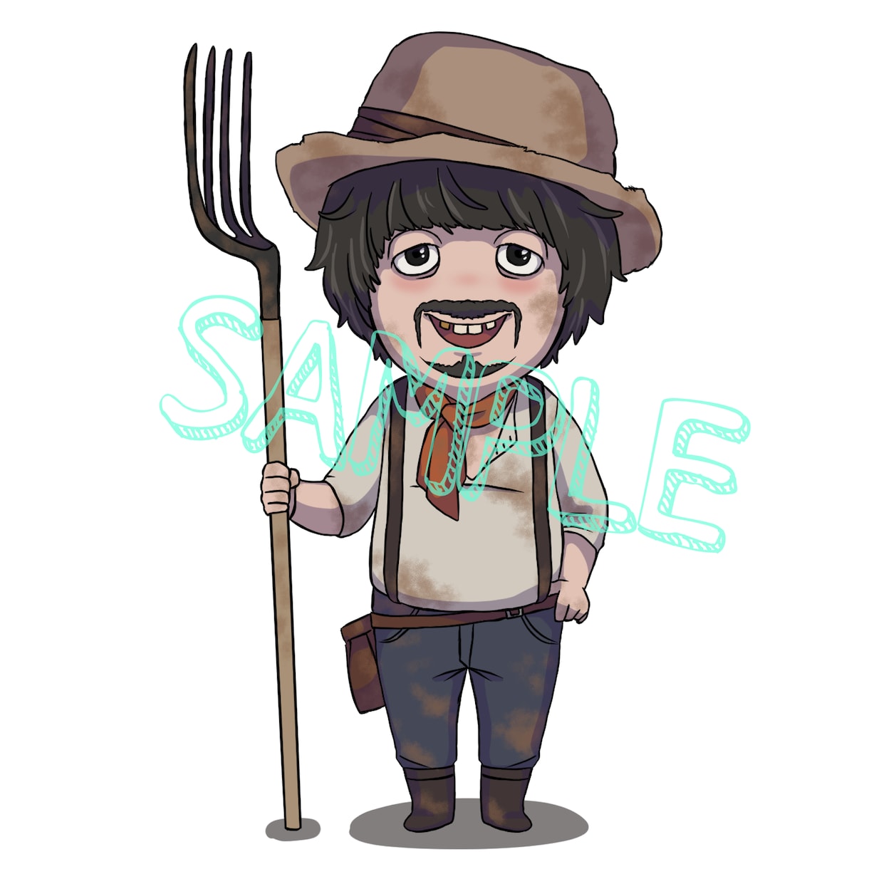 デフォルメキャラ(立ち絵)描きます オリジナル 二次創作 似顔絵 アイコン等に イメージ2