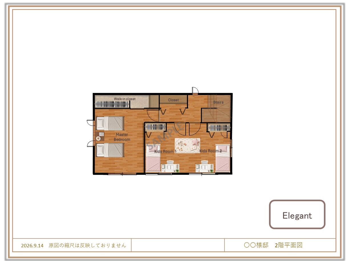 住宅のプレゼン用平面図を作成します 図面を素材感のある、伝わるプレゼン平面図へ イメージ8