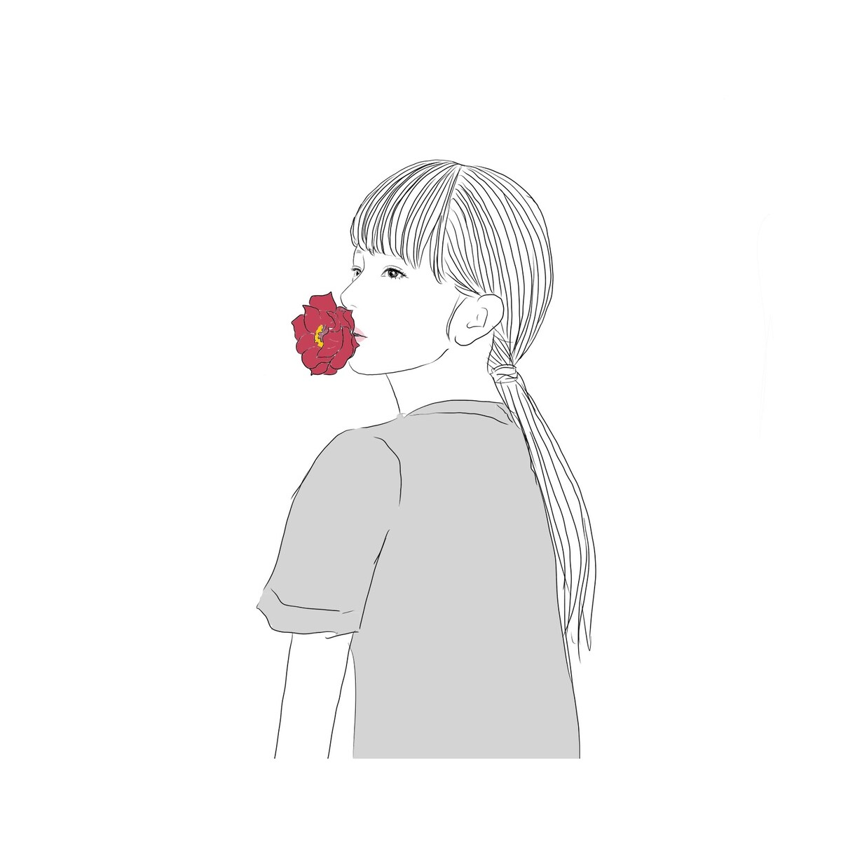 写真をオシャレな似顔絵にします (おひとり様用)アイコンやプレゼントにぴったりです。 イメージ3