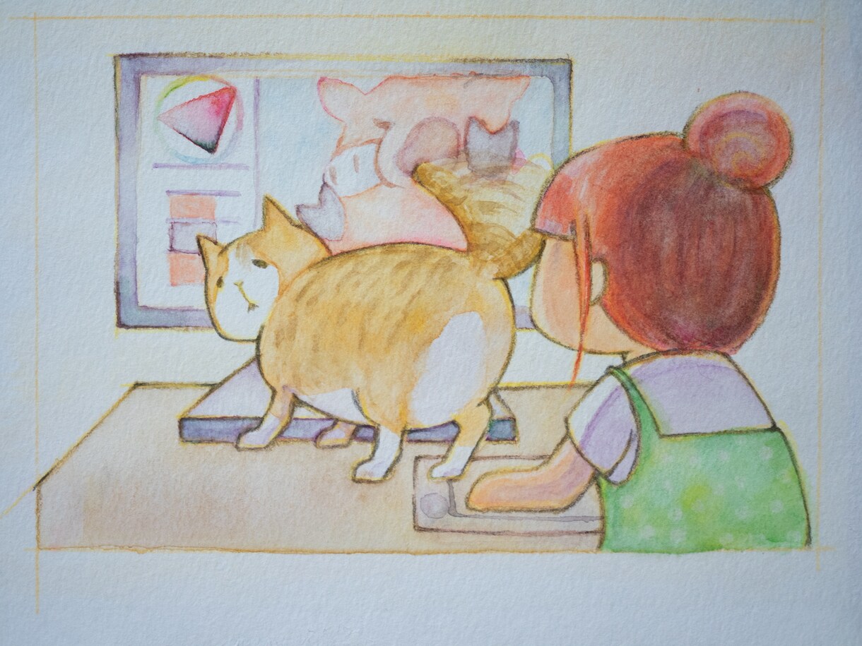 ペットやゆるきゃら動物を水彩イラストにします ポストカードサイズのゆるキャラ、いかがでしょうか。 イメージ6