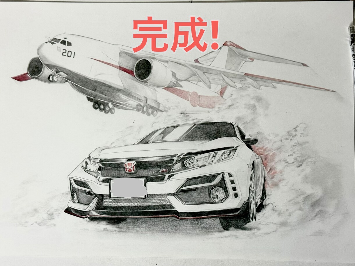 あなたの愛車を鉛筆画で丁寧に描きます 細部までこだわった丁寧な鉛筆画で,愛車の魅力を描きあげます! イメージ5
