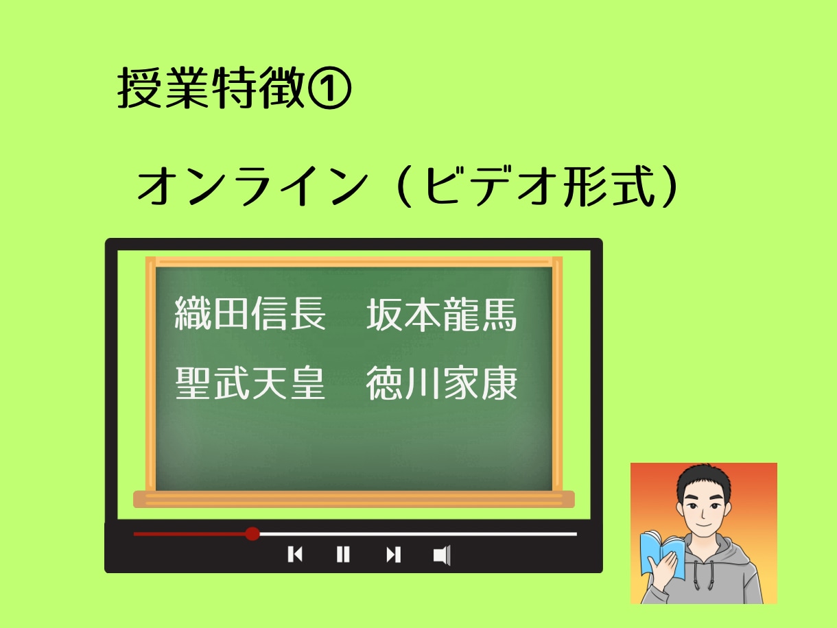 日本史の定期試験対策をします 苦手範囲を克服して20点アップ！ イメージ3