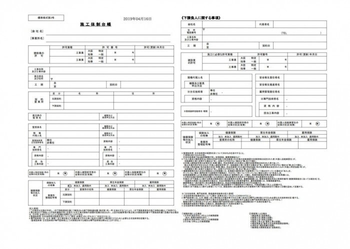 面倒な現場の安全書類作成いたします 現役ゼネコン現場監督　期間限定特別価格 イメージ1