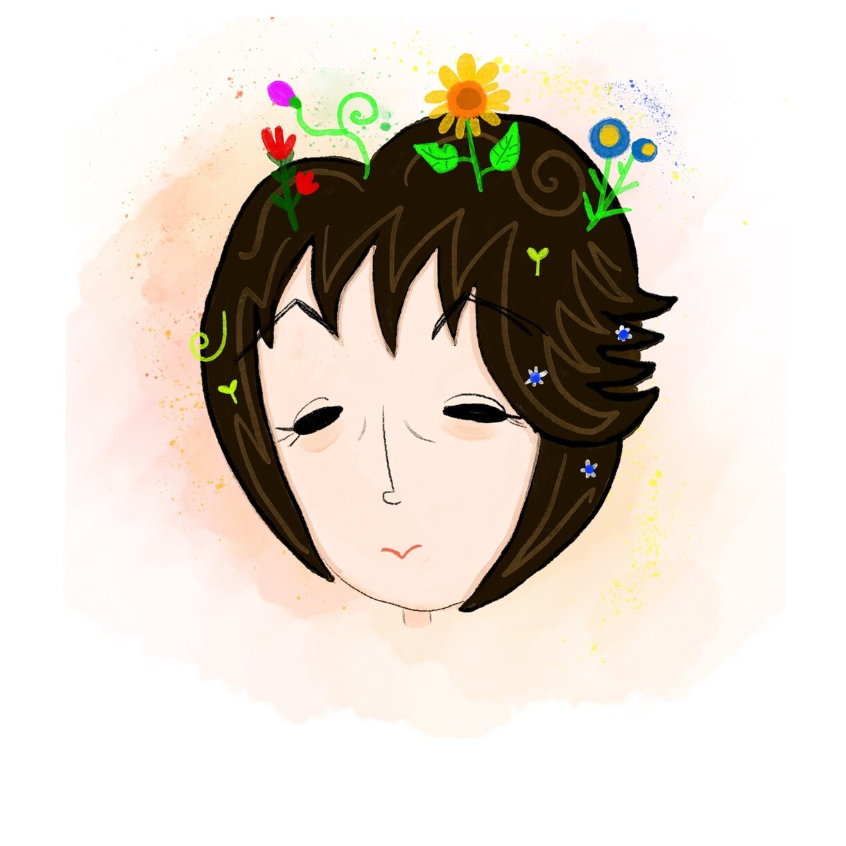 個性的で華やかな似顔絵を描きます どんな人にも幸せの花を咲かせたハッピーな似顔絵描きます！ イメージ6