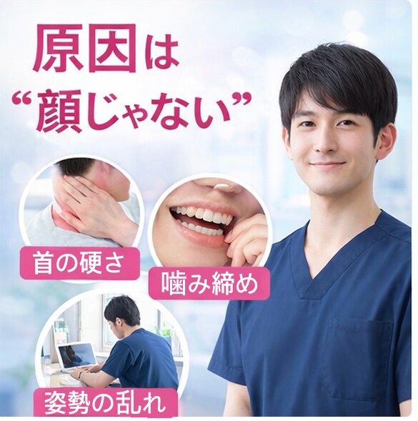 顔が大きくなった原因、全部見抜きます エラ張り・むくみ・左右差の“本当の原因”を特定します イメージ4