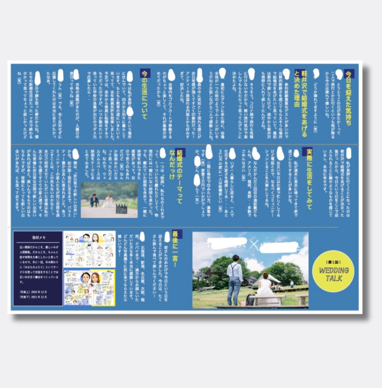 雑誌風★完全オリジナルプロフィールブックを作ります 雑誌POPEYE風／妥協しない結婚式を作りたい方へ イメージ7