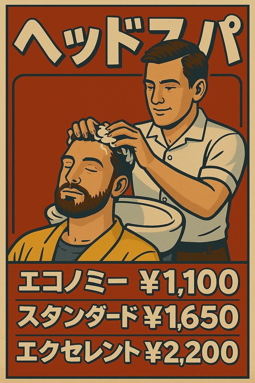 理髪店販促用pop・メニュー作成致します barber shop/理髪店POP・メニュー表の作成 イメージ6