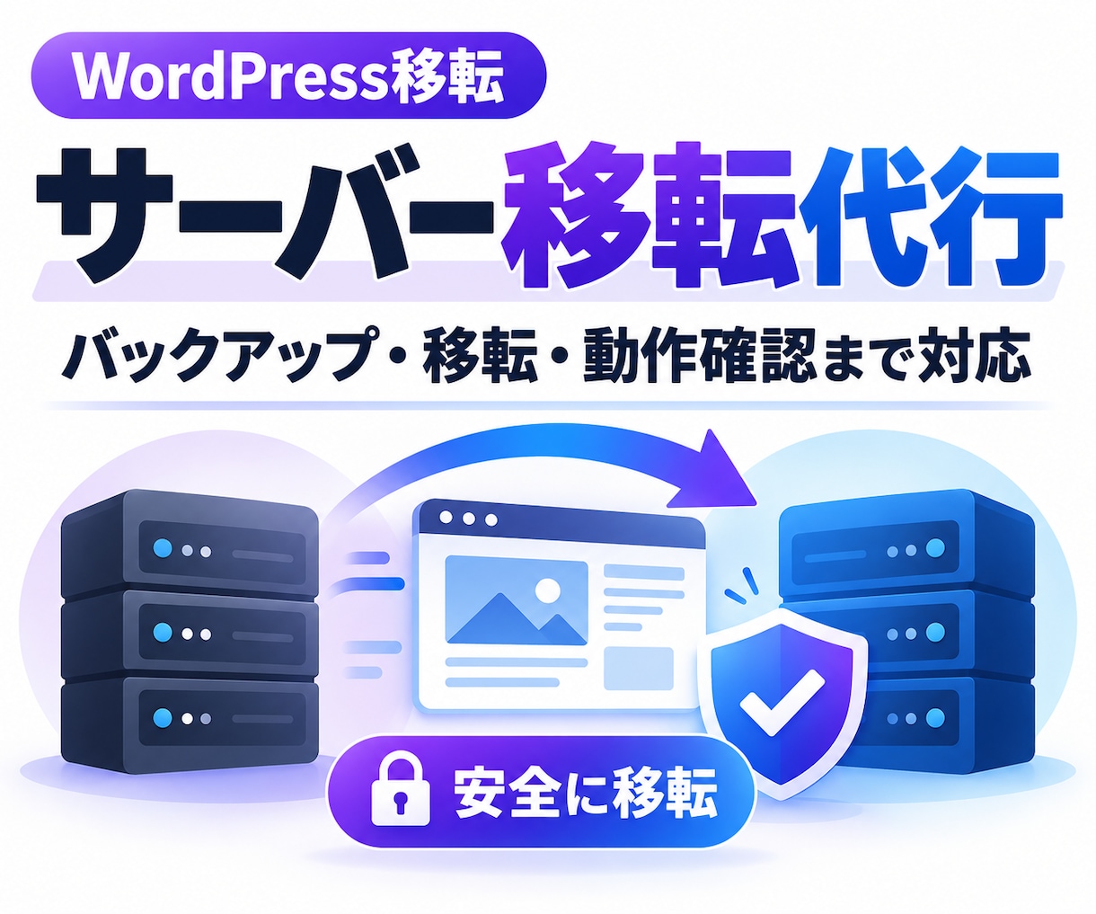 WordPressのサーバー移転を代行します バックアップから移転後の動作確認まで対応します イメージ1