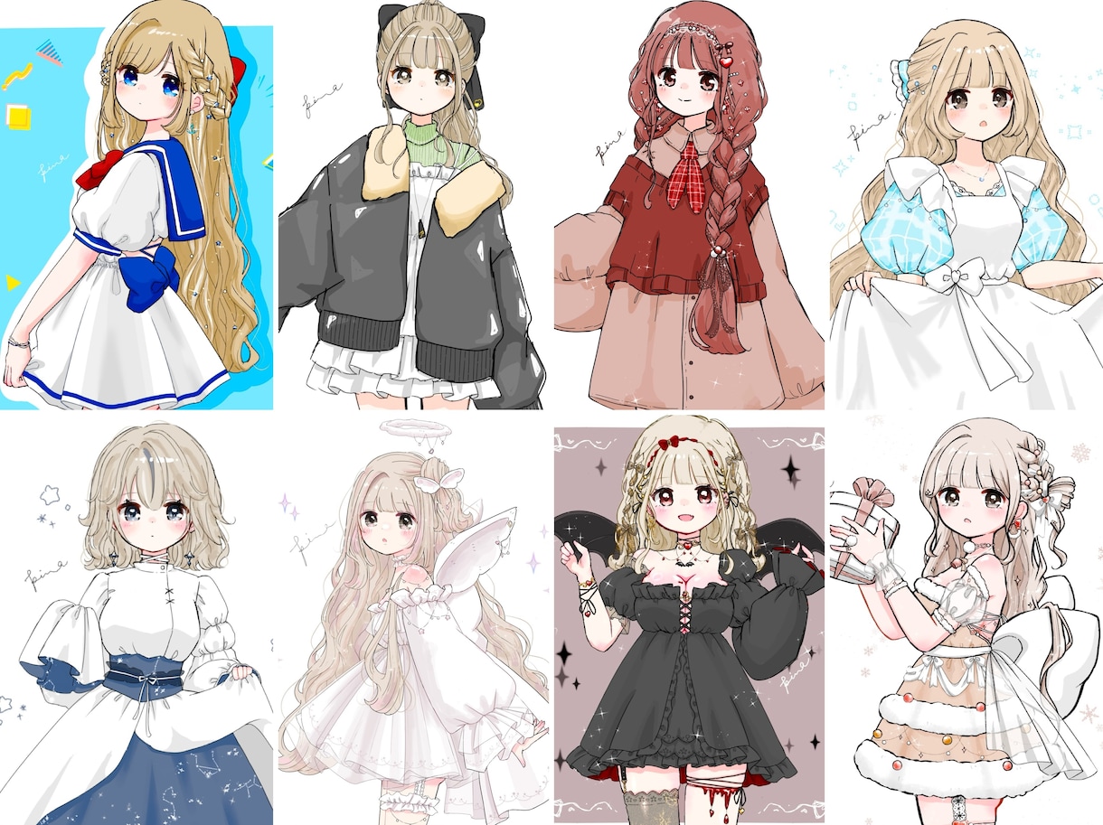 既存絵をお好きなビジュに！カスタムイラスト描きます お好みの元絵をビジュアルチェンジしてあなただけのイラストに！ イメージ4
