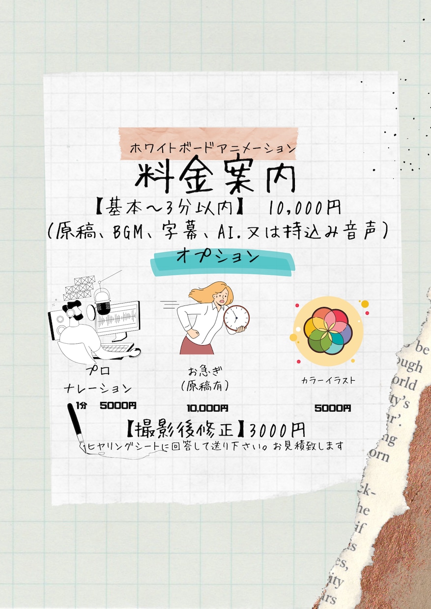 丸投げOK！記憶に残る「伝わる手書き動画」制作ます 丸投げOK！30秒8000円〜伝わる手書き動画 イメージ8