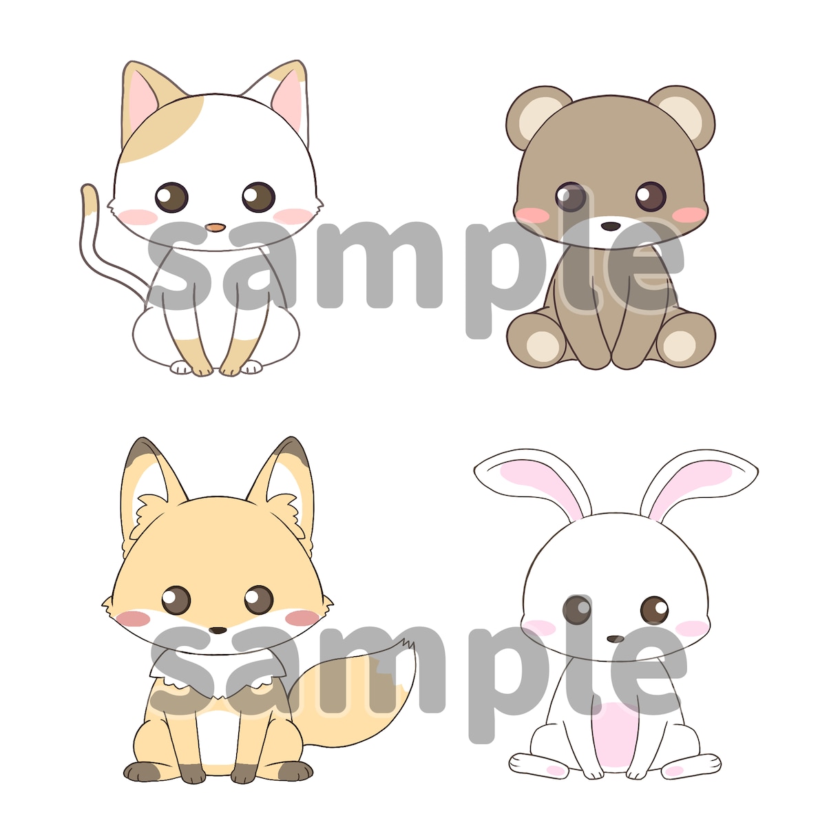ミニキャラ(ちびキャラ)イラスト描きます 【商用利用可】2頭身のミニキャラ・アニメ塗りで描きます！ イメージ6