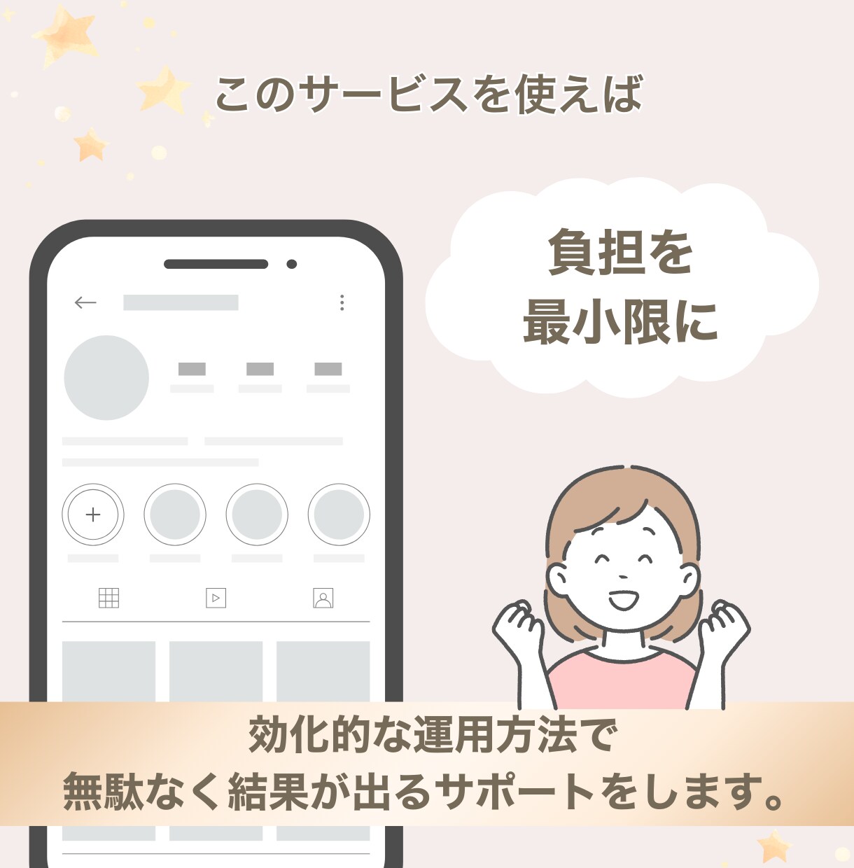 SNS運用・投稿制作を丁寧にサポートします あなたの想いを“伝わる形”にします。 イメージ6