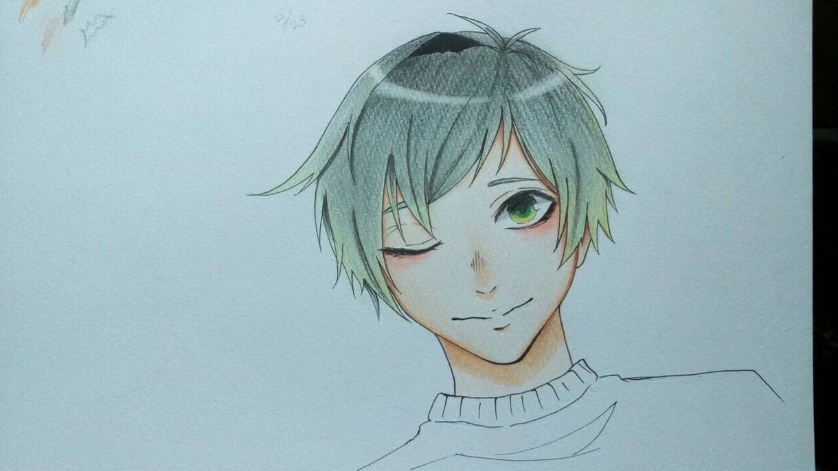アナログで創作イラスト描きます SNS等のアイコンにお困りの方にオススメです イメージ3