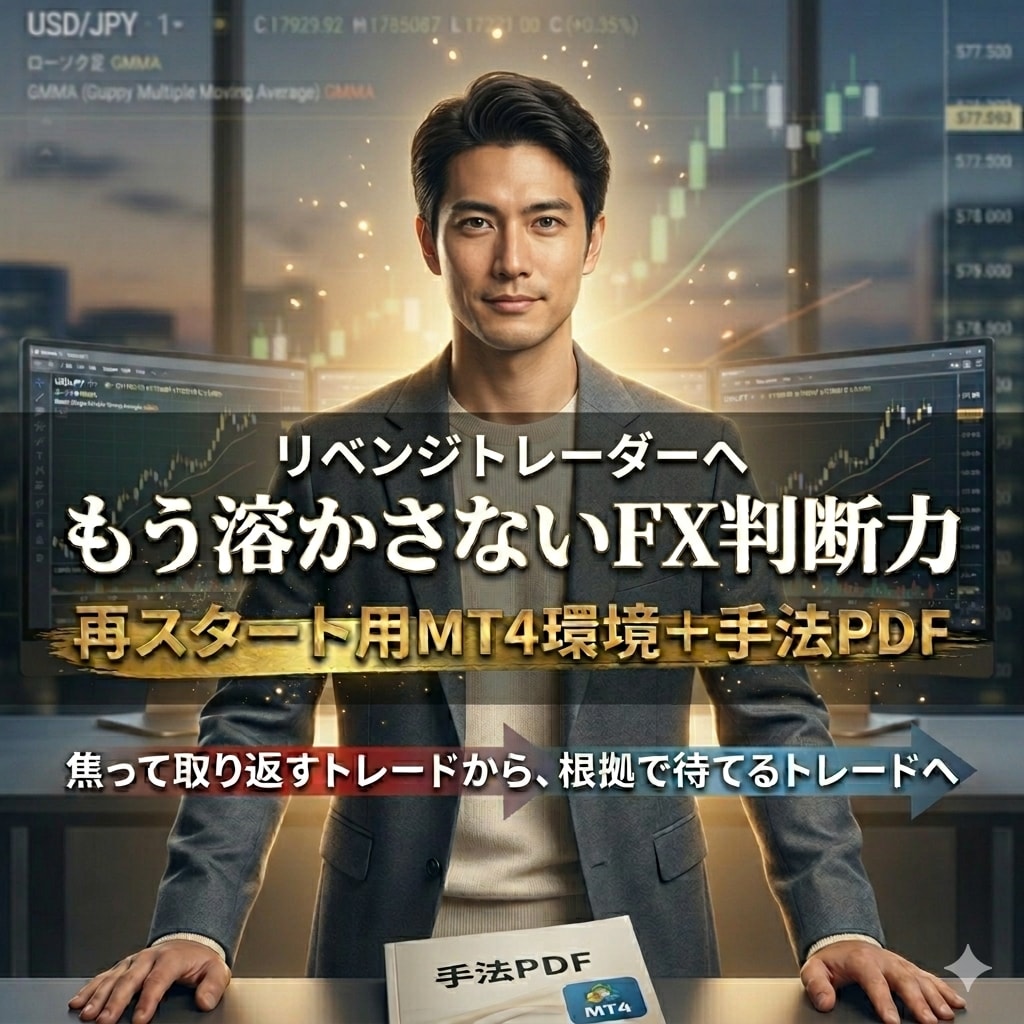 もう溶かさないＦＸ判断力を一緒に作ります 焦って取り返すトレードから、根拠で待てるトレードへ イメージ1