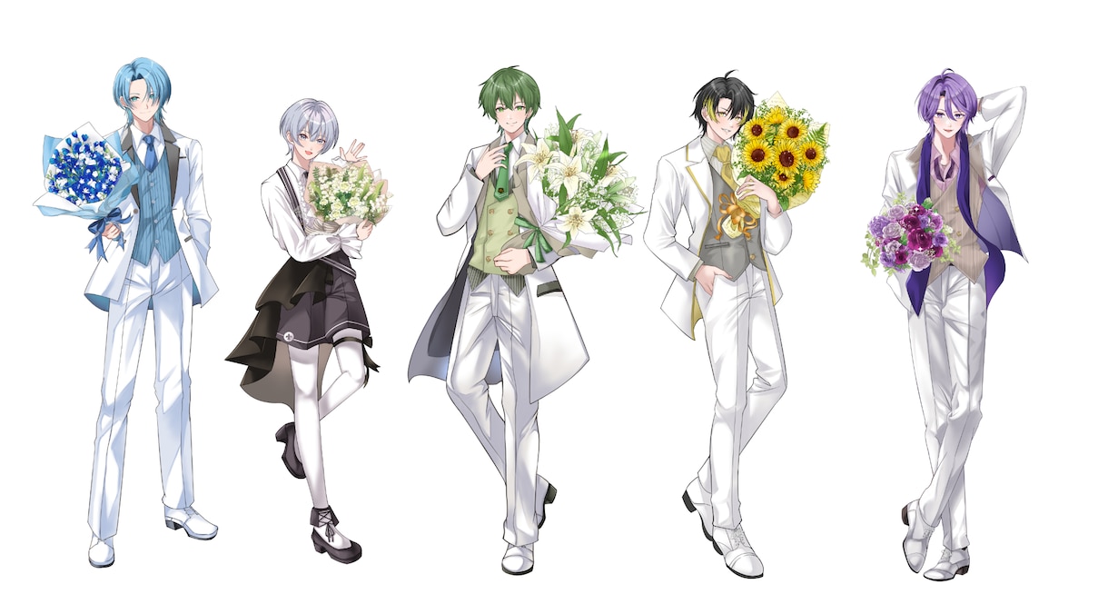 アイコン、一枚絵☆立ち絵、目を引くイラスト描きます サムネ、MV、live2D,YouTube、歌ってみたなども イメージ10