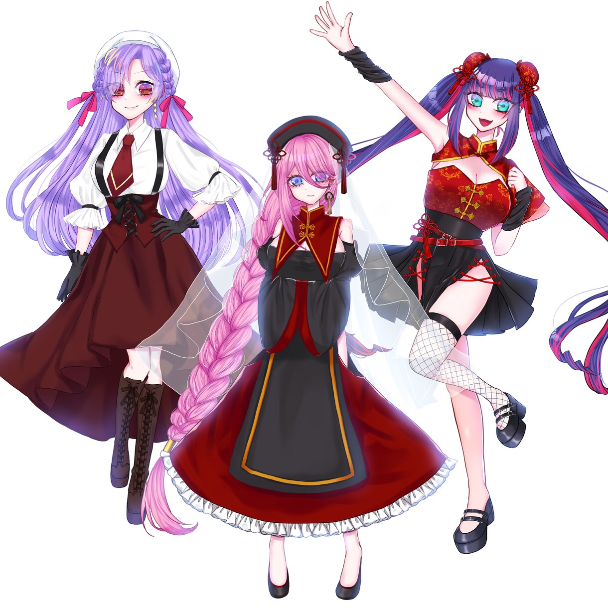 TRPGなどで使う立ち絵イラスト制作いたします ゲームや創作に使える可愛い女の子や男の子のキャラデザします！ イメージ3
