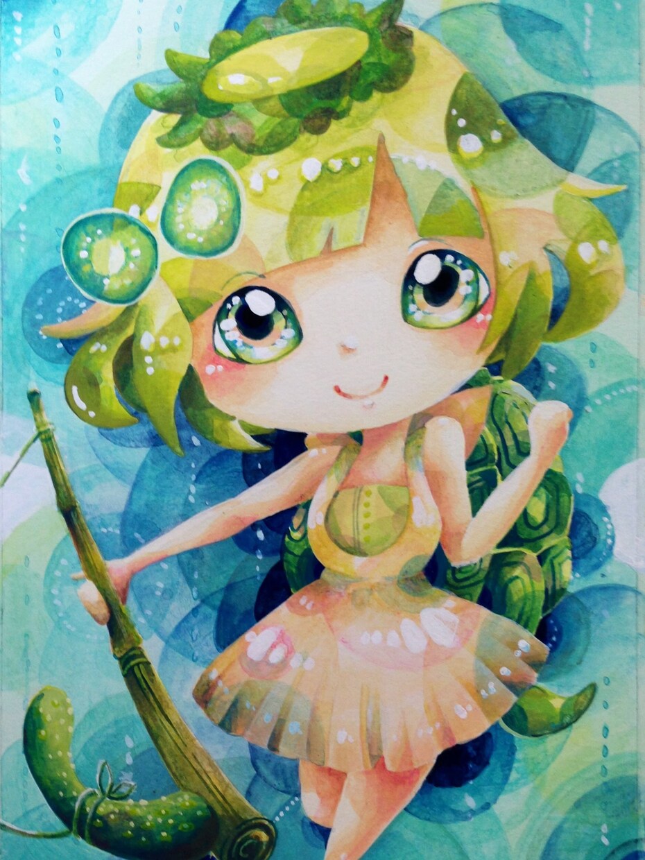 本格】時間をかけて手描きのイラスト作製致します 絵の具や鉛筆でのこだわりイラストをプレゼントやインテリアに… イメージ5