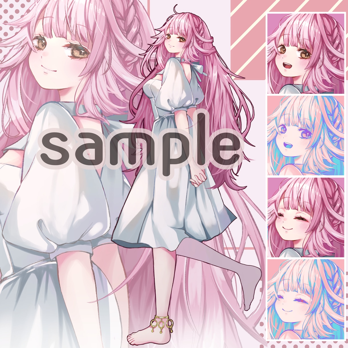 SNS、TRPG、動画用等の立ち絵制作いたします キャラクターシート無料！もちっとしたイラストをご提供します イメージ6