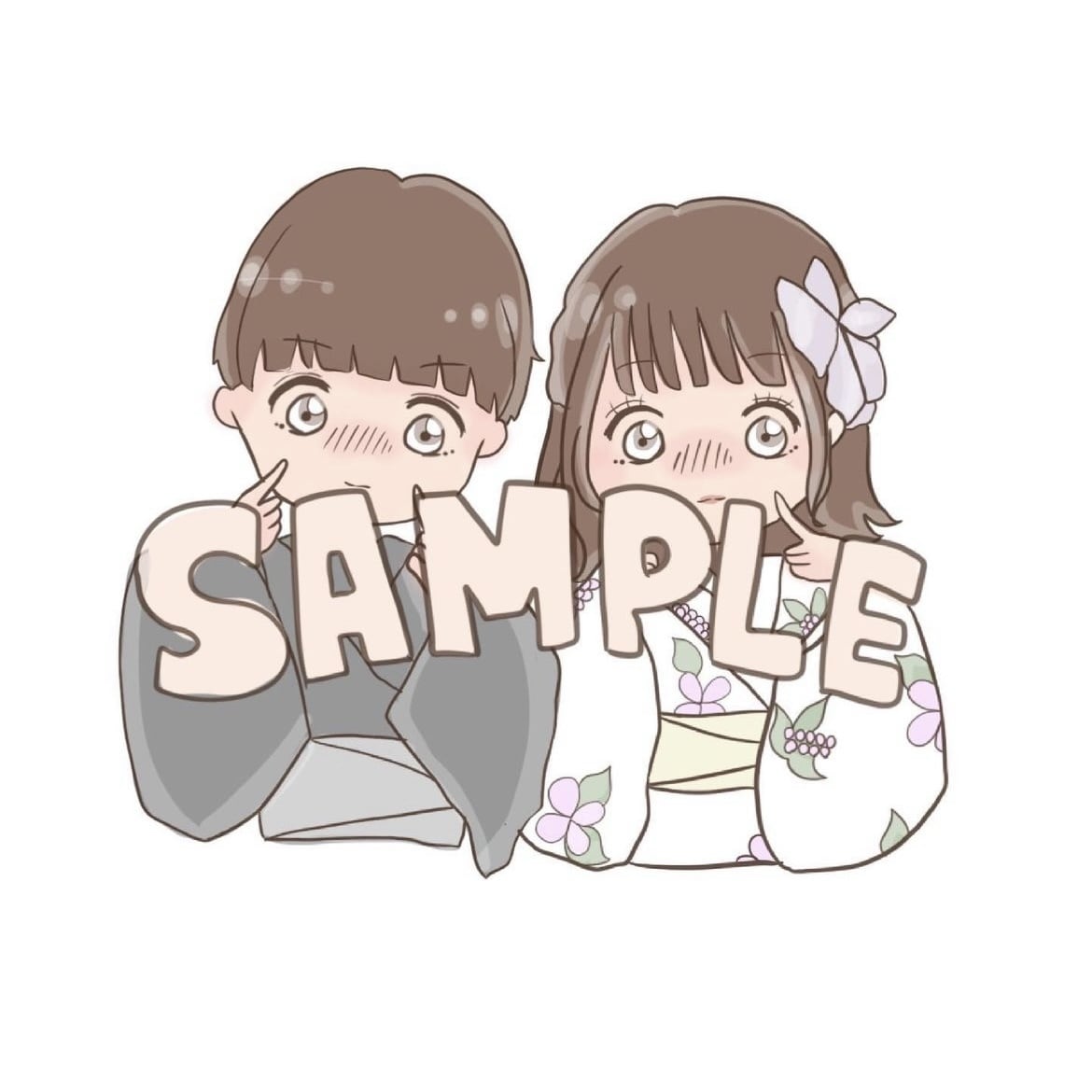 ゆるふわな女の子のイラストお描きます お友達や推しの似顔絵のプレゼントなどいかがですか？ イメージ2