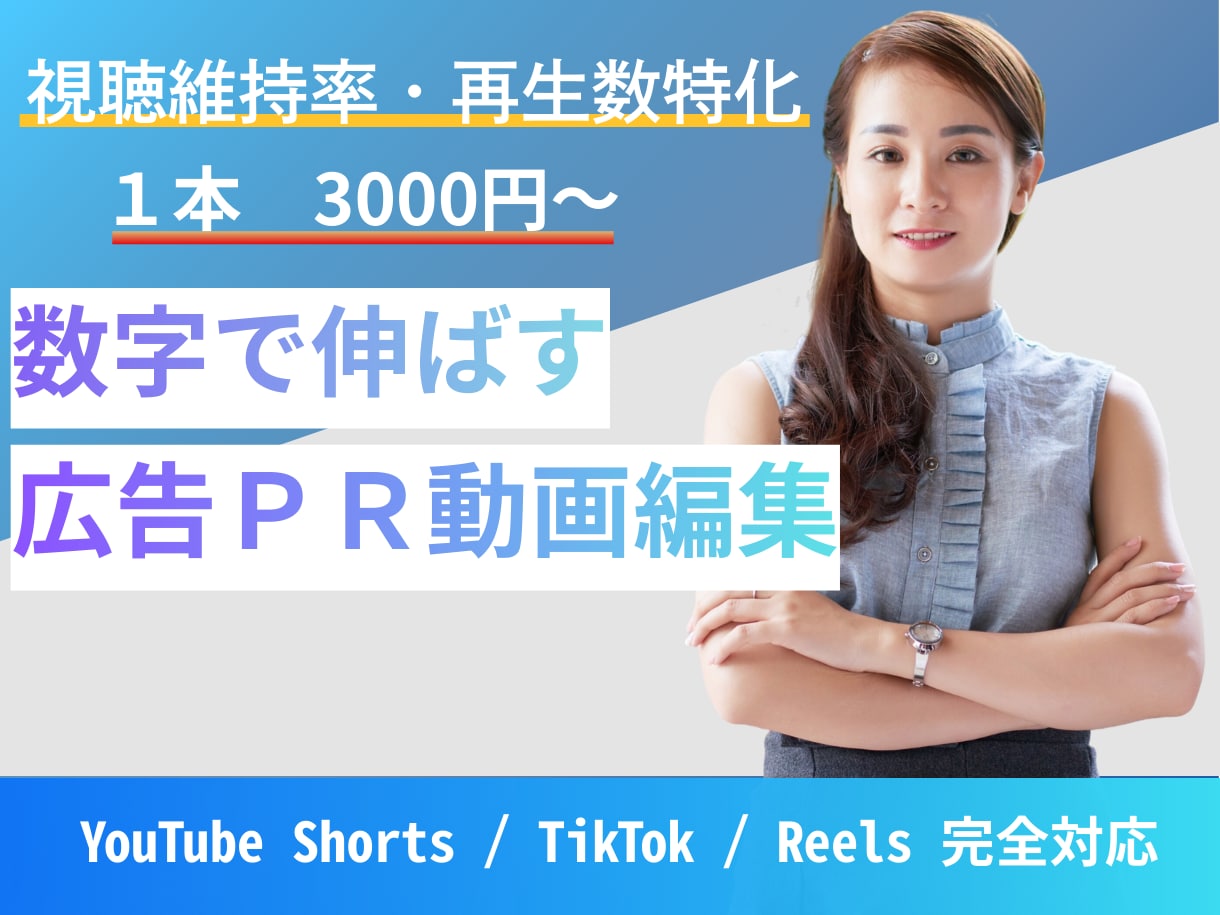 広告・PR特化。商品魅力を最大化する動画を作ります 視聴者の手を止める。CTR/CV重視の獲得動画を制作 イメージ1