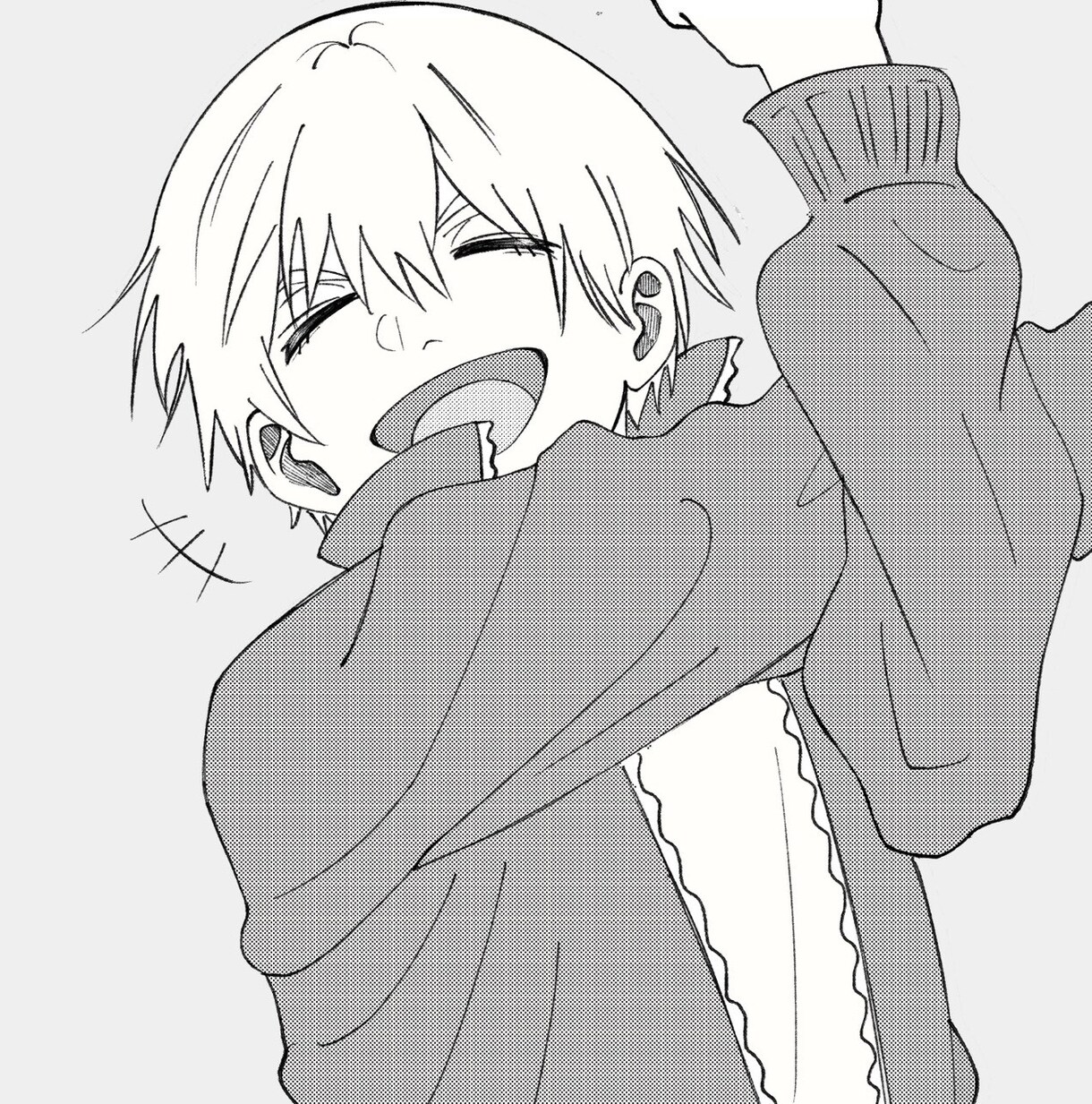 モノクロ(漫画風)SNSアイコン描きます SNSで映える！少年漫画風のハイクオリティなイラスト イメージ4