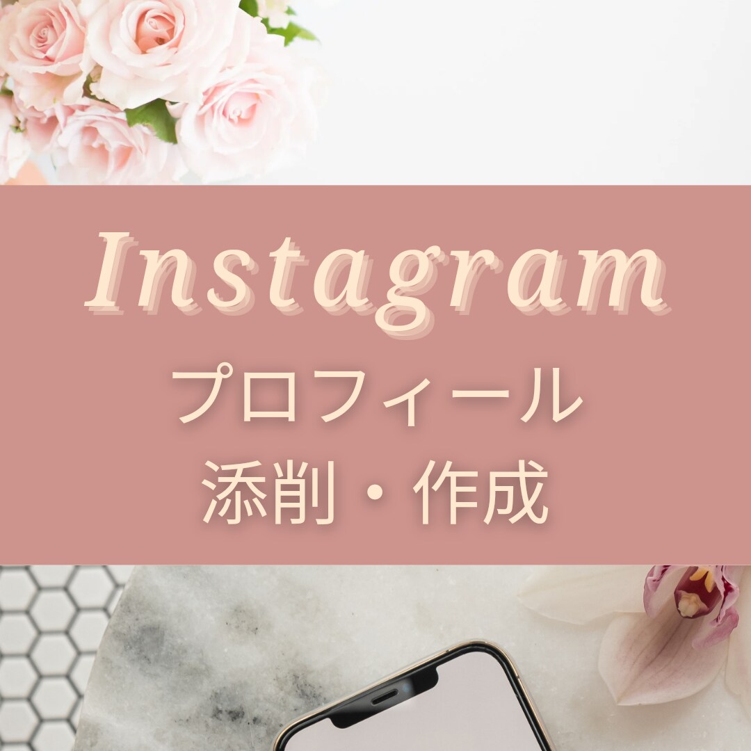Instagram　プロフィール添削・作成します ☆目指すInstagram運用に合わせたプロフィールへ イメージ1