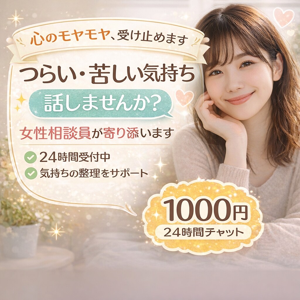 悩み相談・愚痴・不安、なんでもチャットで聞きます うまく言えなくても大丈夫です、ゆっくり話しましょう イメージ1